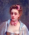 Vestida para el baile retrato de dama Gustave Jean Jacquet